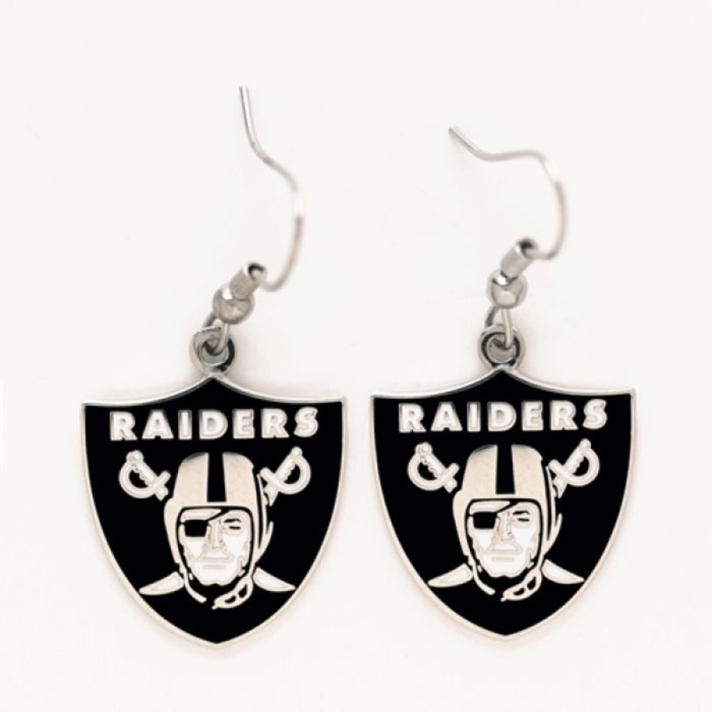 Las Vegas Raiders Shield Logo Earrings